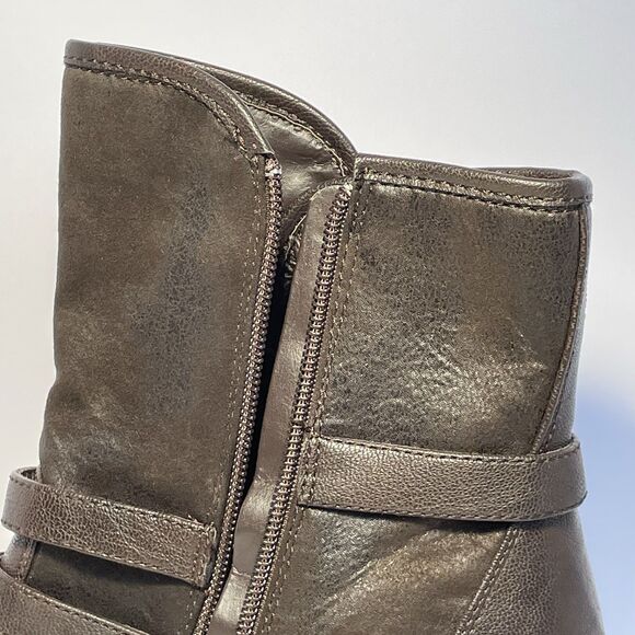 Baretraps Sela Brown Straps Zip Ankle Heel Booties Women's Size 10M - Picture 16 of 16